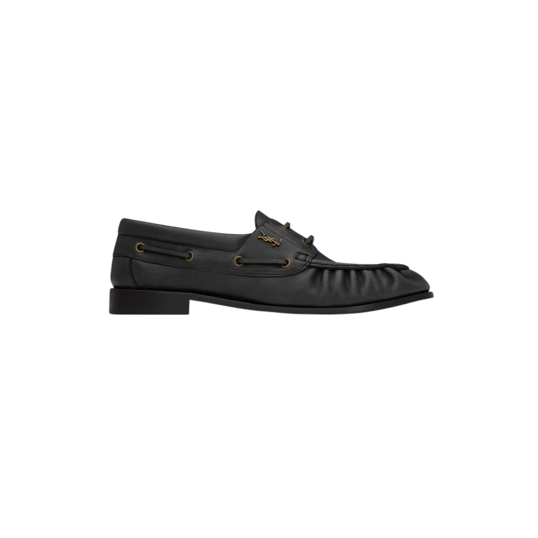 YSL Le Loafer Bateau Smooth Leather Black