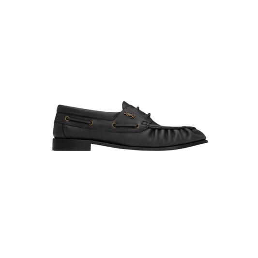 YSL Le Loafer Bateau Smooth Leather Black