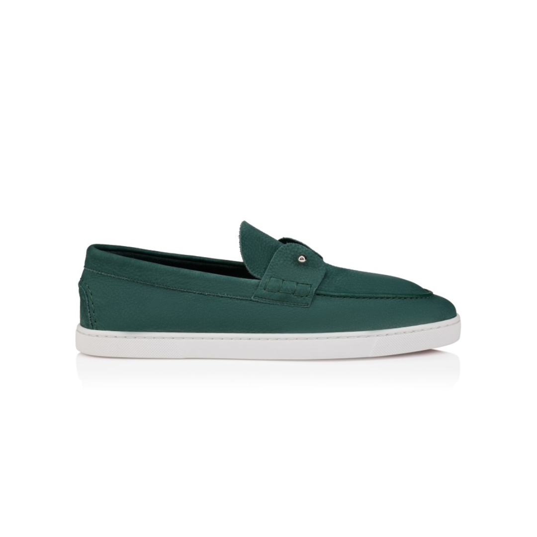 Chambeliboat Boat Shoes Grained Nubuck Leather Agave