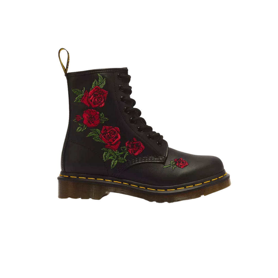 DR. MARTENS 1460 Vonda Floral Leather Lace Boots