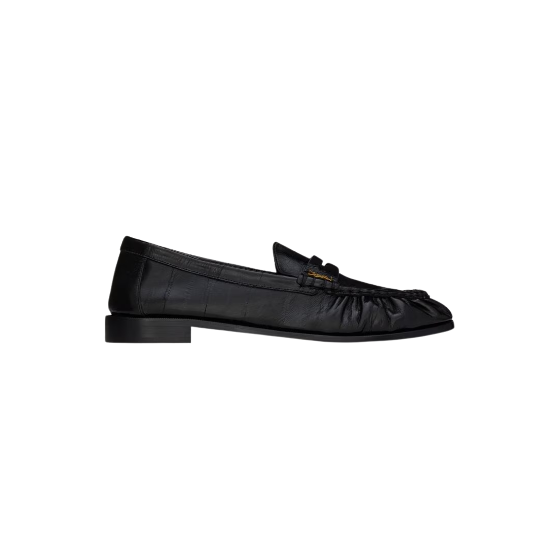 YSL Le Loafer Supple Hagfish Black