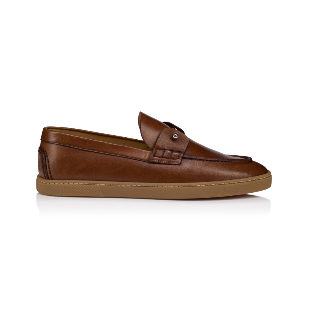 Chambeliboat Boat Shoes Patinated Calf Leather Havane