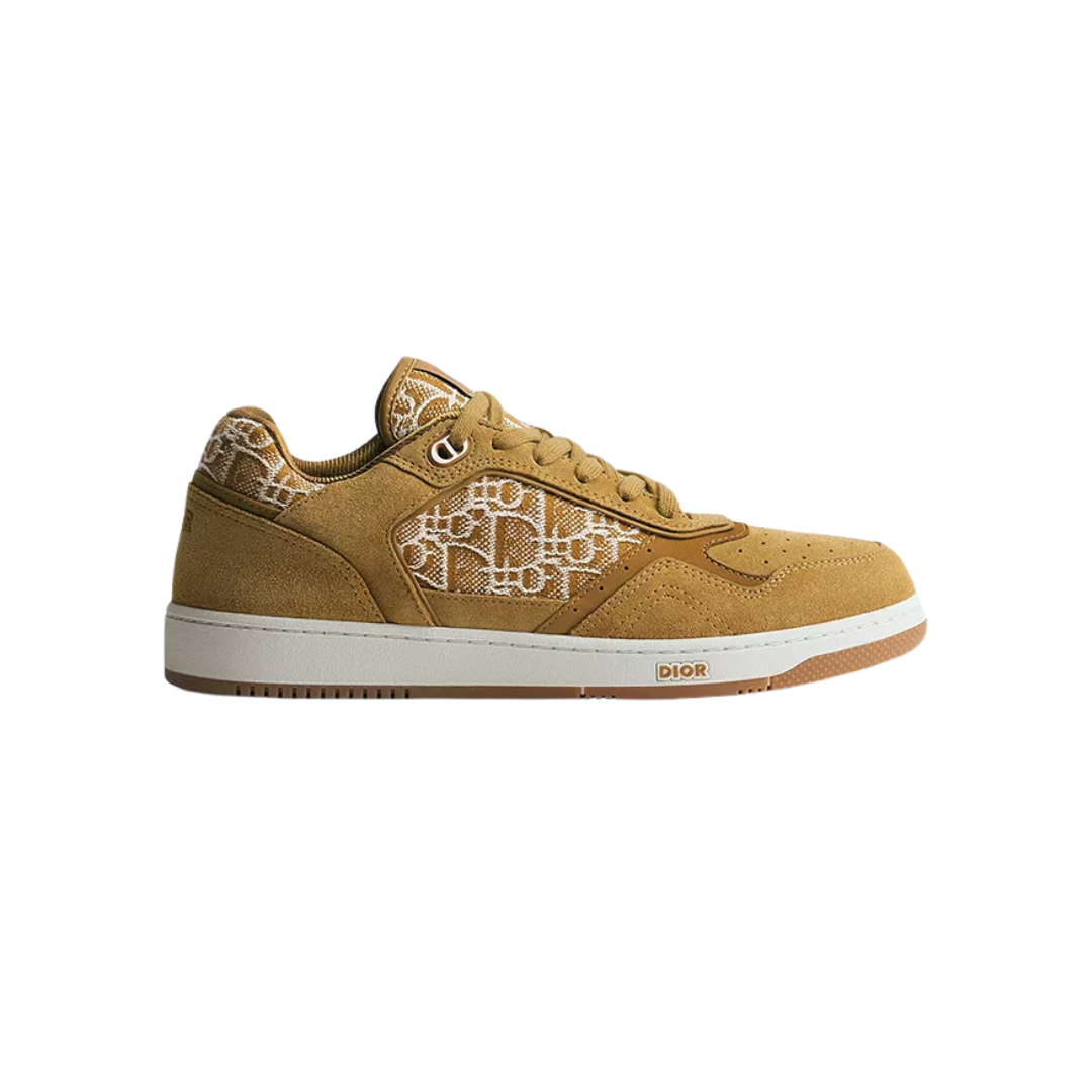 B27 Uptown Low-Top Sneaker Cognac Brown Suede Calfskin