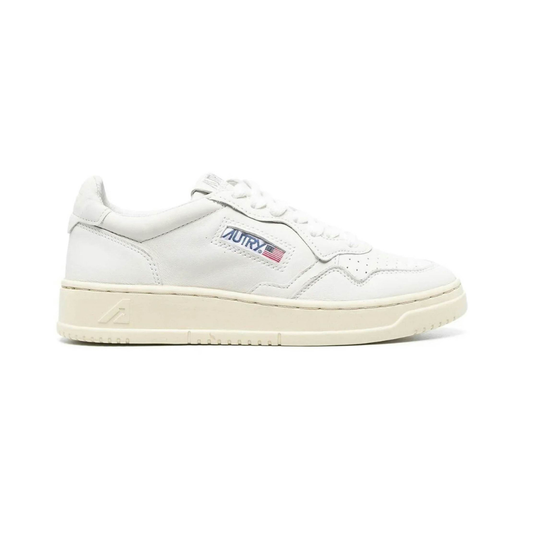 Autry Medalist Leather Low White Nappa