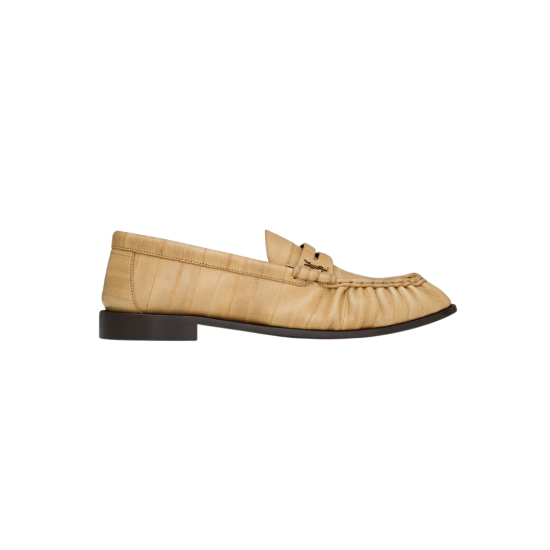 YSL Le Loafer Supple Hagfish Soft Beige