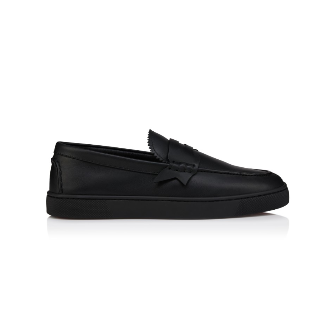 Boat Shoes Reversed Calf Leather Black