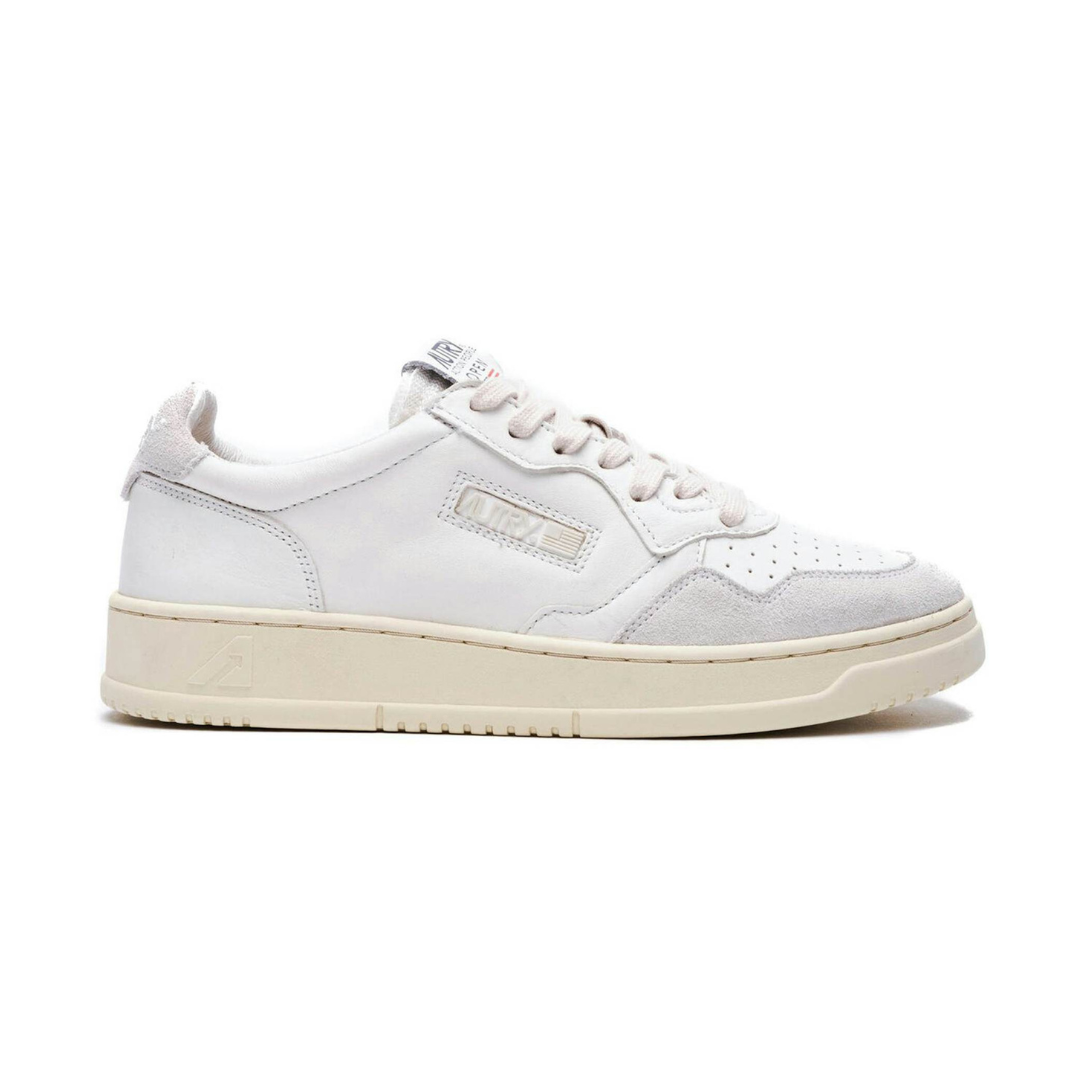Autry Open Leather Low White