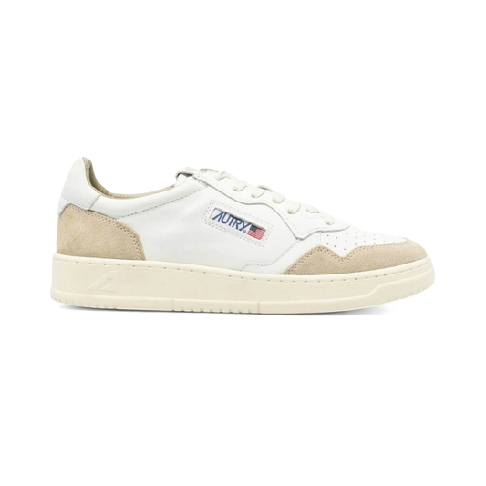 Autry Medalist Leather Low White Sponge