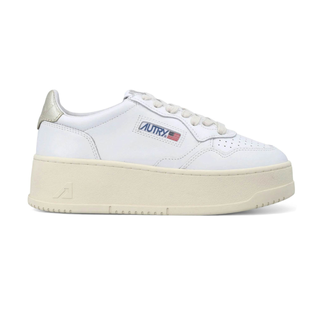 Autry Medalist Platform Low Platinum White