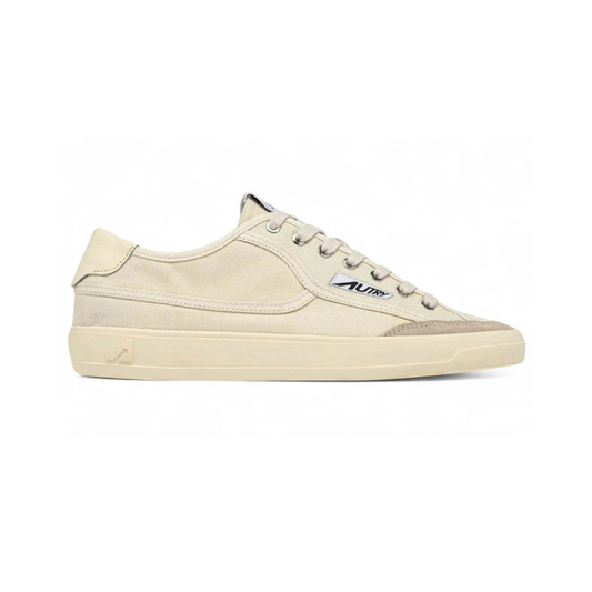 Autry Windscape Low Cream Canvas Suede