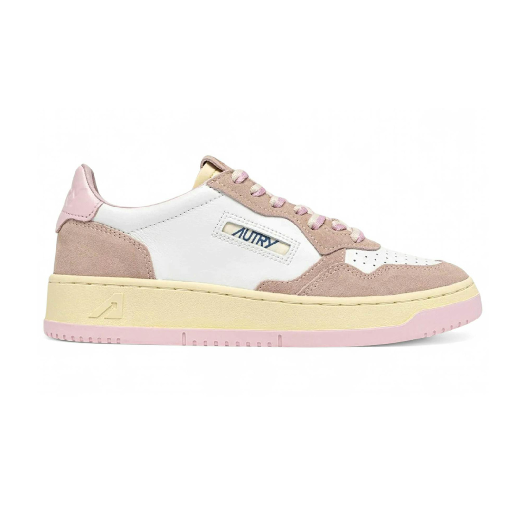 Autry Medalist Low White Blush Pink