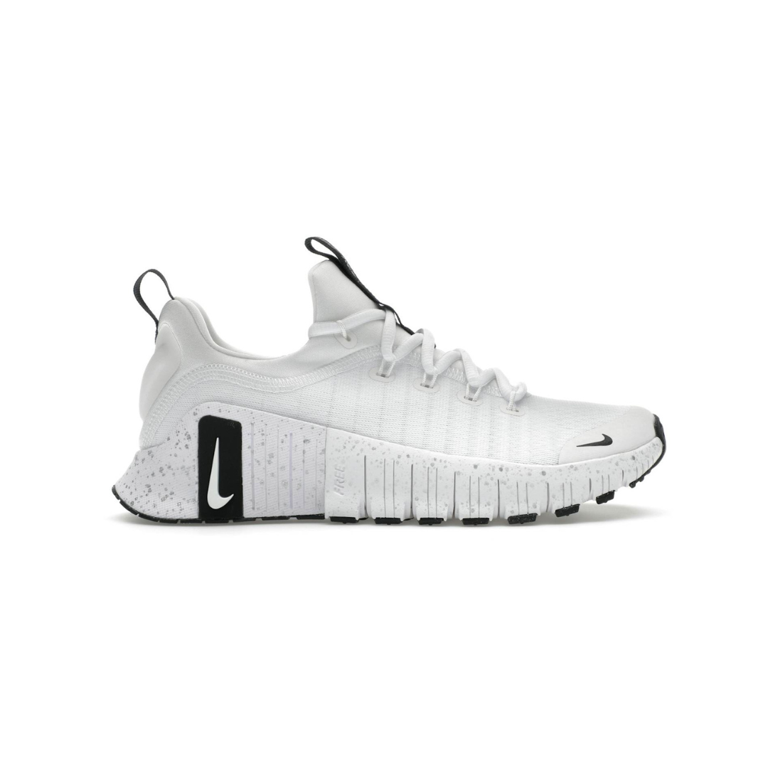 Nike Free Metcon 6 White Metallic Silver Light Smoke Grey Black