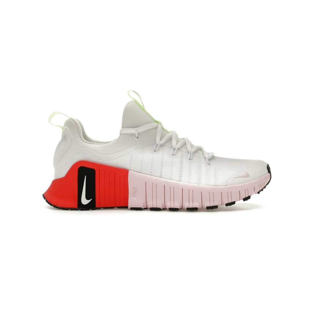 Nike Free Metcon 6 White Barely Volt Bright Crimson Pink Foam