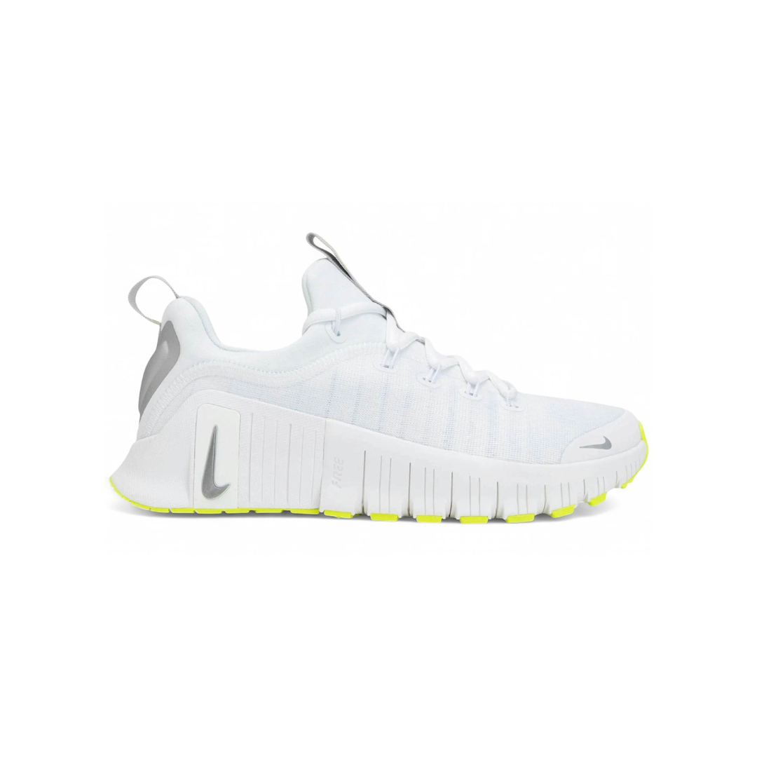 Nike Free Metcon 6 White Volt Metallic Silver