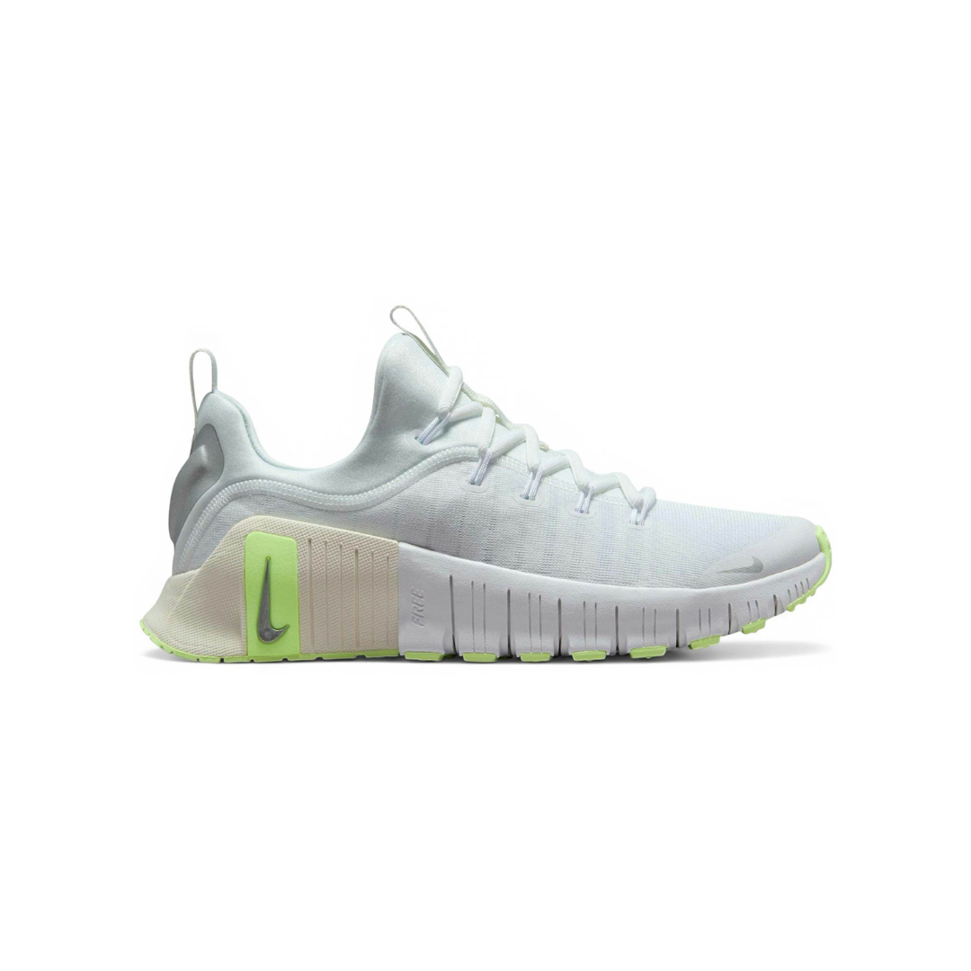 Nike Free Metcon 6 White Barely Volt Silver Metallic
