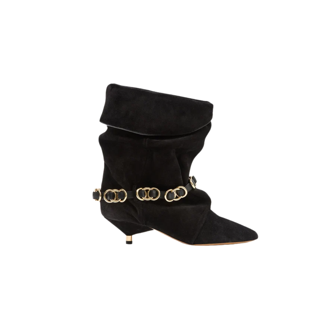 Isabel Marant Edrik Rings Ankle Boots Black