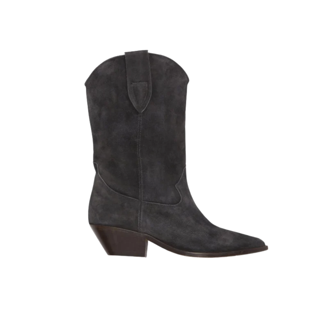 Isabel Marant Duerto Leather Cowboy Boots Black