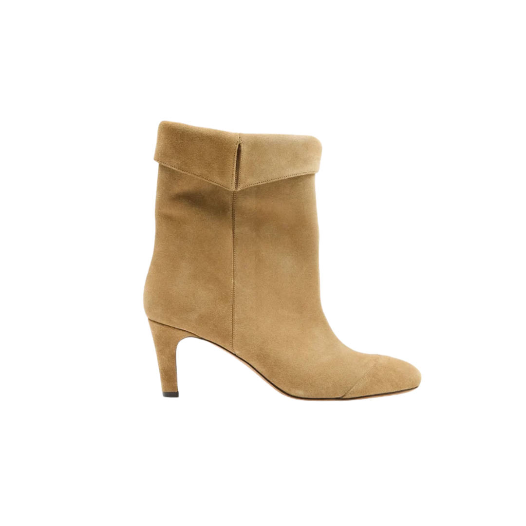 Isabel Marant Eldra Ankle Boots Cuffed Suede