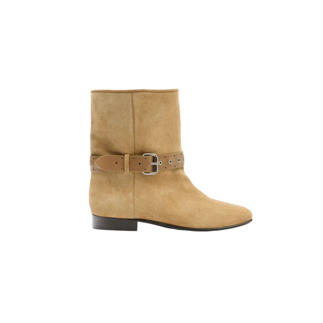 Isabel Marant Reena Ankle Boots Flat Suede