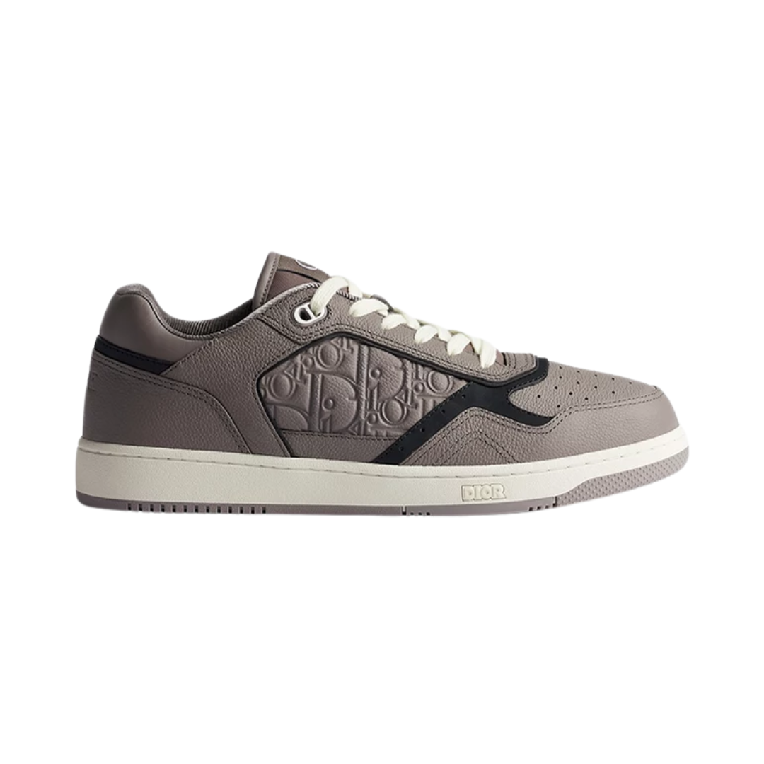 B27 Uptown Low Top Sneaker Gray Grained Calfskin Gray
