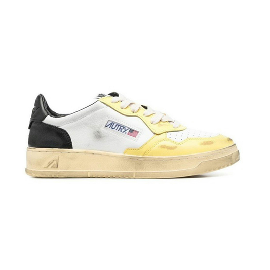Autry Medalist White Yellow Black