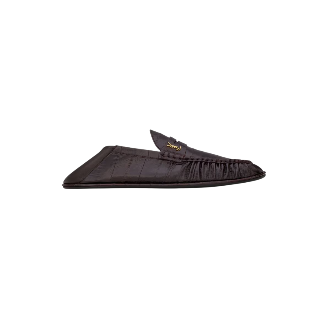 YSL Le Loafer Foldable Hagfish Burnt Brown