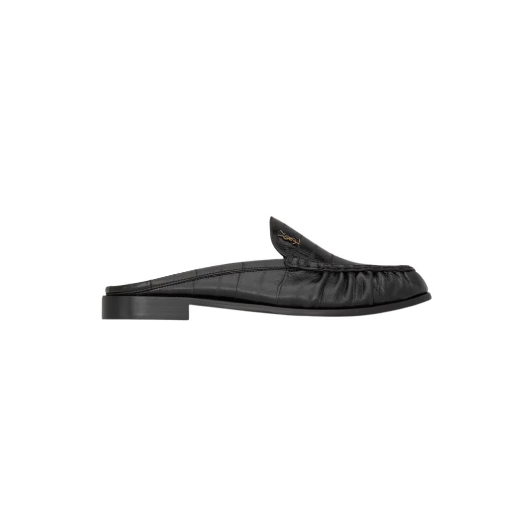 YSL Le Loafer Mules Hagfish Black