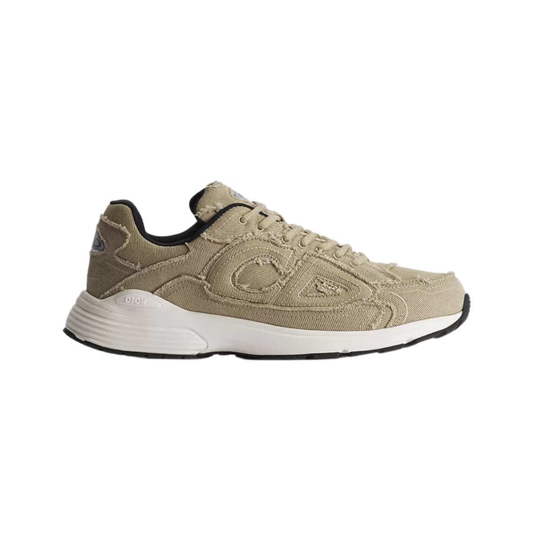 B30 Countdown Sneaker Beige Fringed Denim