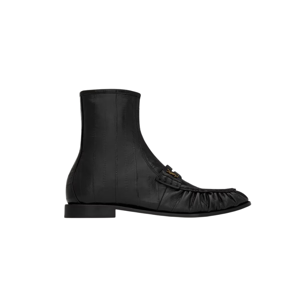 YSL Le Loafer Boots Hagfish Black