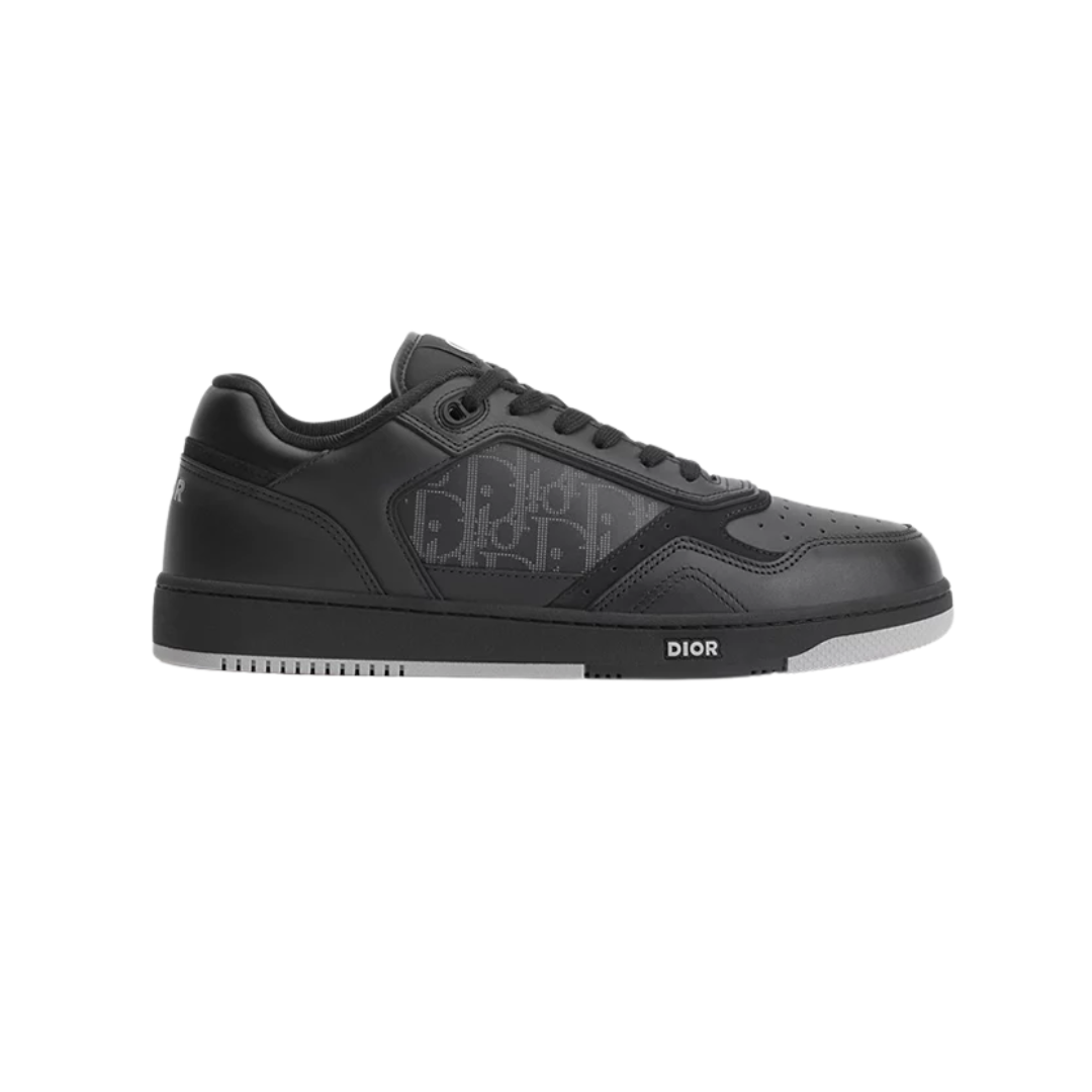 B27 Uptown Low-Top Sneaker Black Smooth Calfskin Black Suede