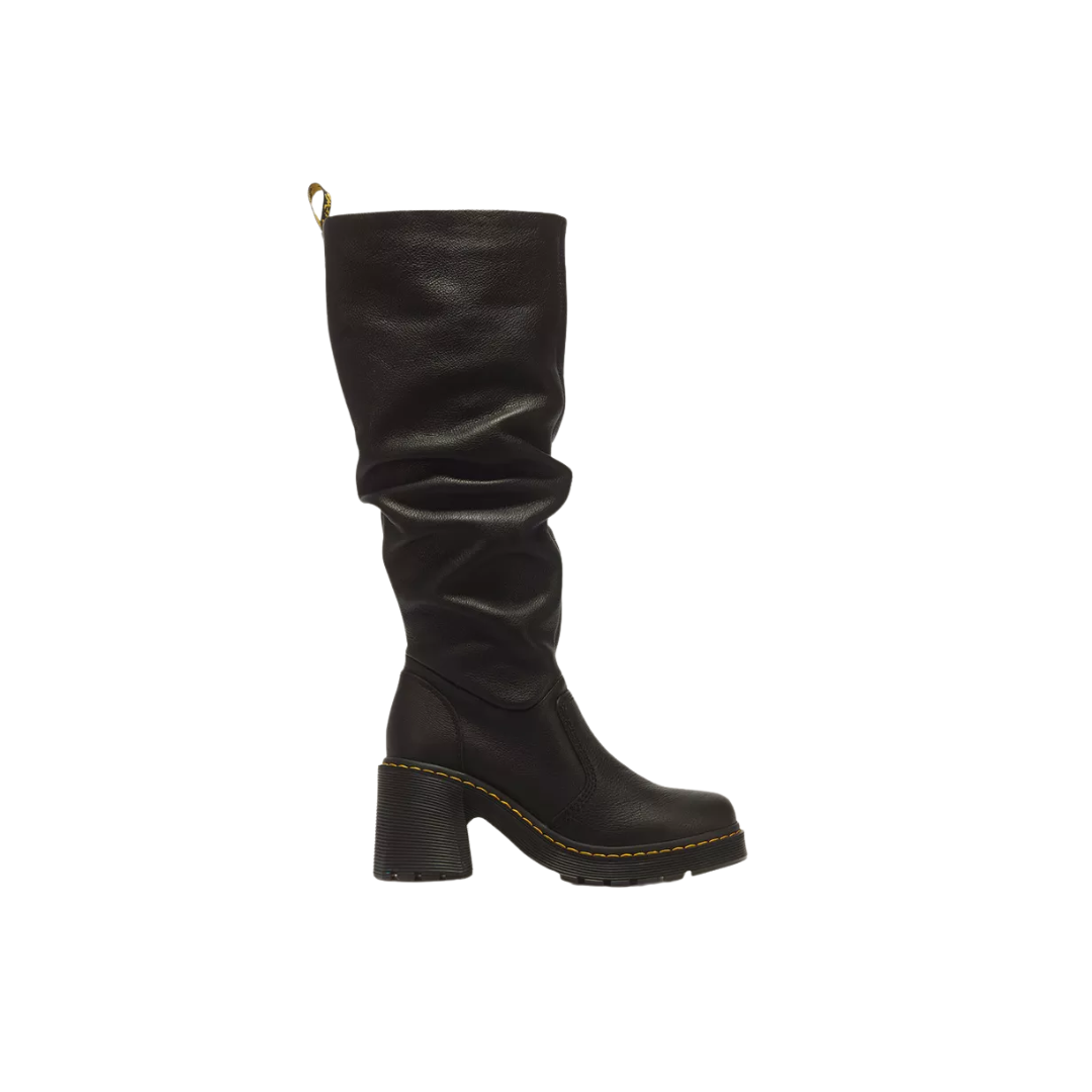 DR. MARTENS Kasey Virginia Leather Tall Heeled Boots