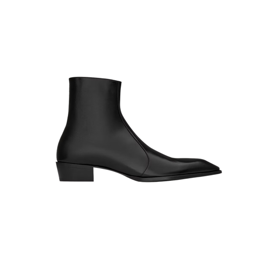 YSL Aurelien Boots Smooth Leather Black