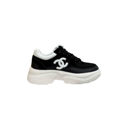 Black Chunky Sneakers White