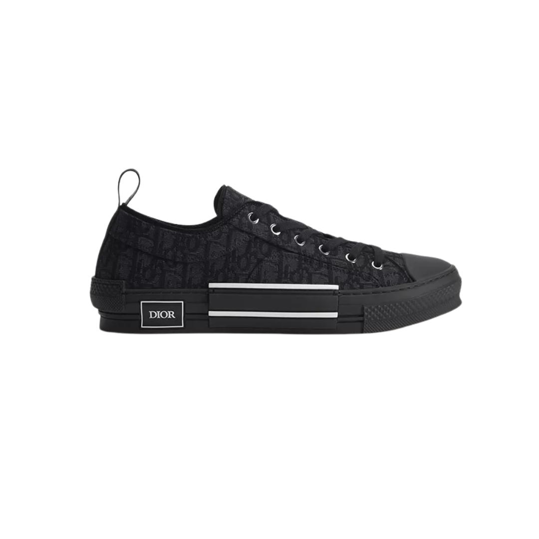 B23 League Low-Top Sneaker Black Oblique Jacquard