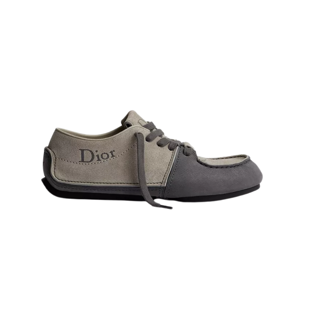Roadie Derby Shoe Gray Nubuck & Gray Suede Calfskin