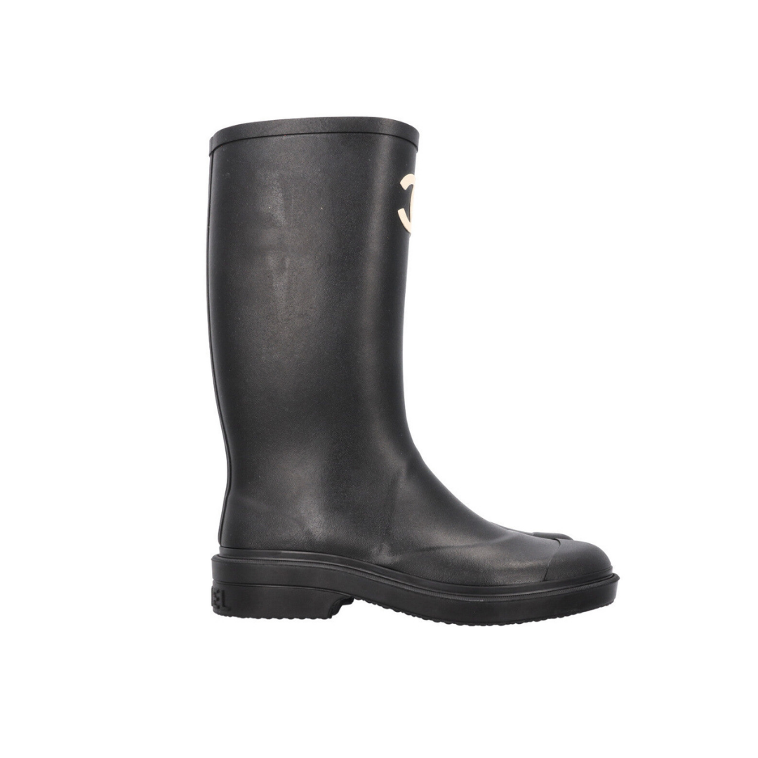 Rubber Rain Boots Black