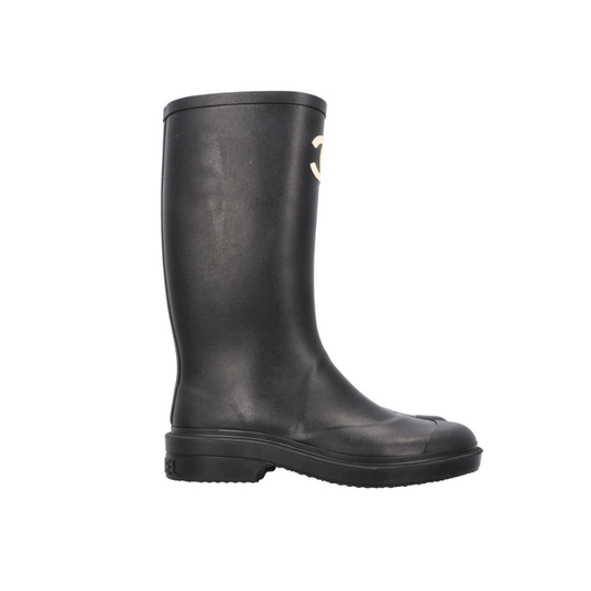 Rubber Rain Boots Black