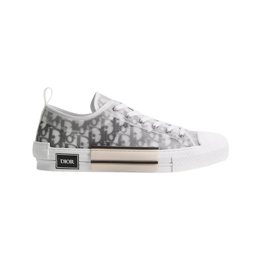 B23 League Low-Top Sneaker White Black Oblique Canvas
