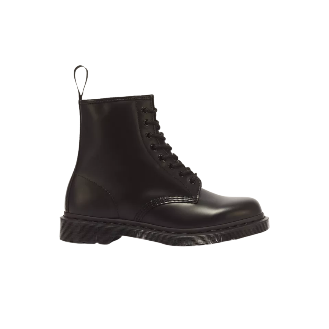 DR. MARTENS 1460 MONO Smooth Leather Lace Up Boots