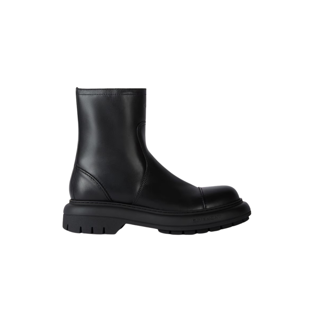 Givenchy Cargo Biker Boots Leather