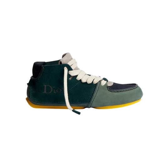 Roadie Lace Up Boot Vert Cyprès Nubuck Vert Cyprès Navy Blue Suede Calfskin
