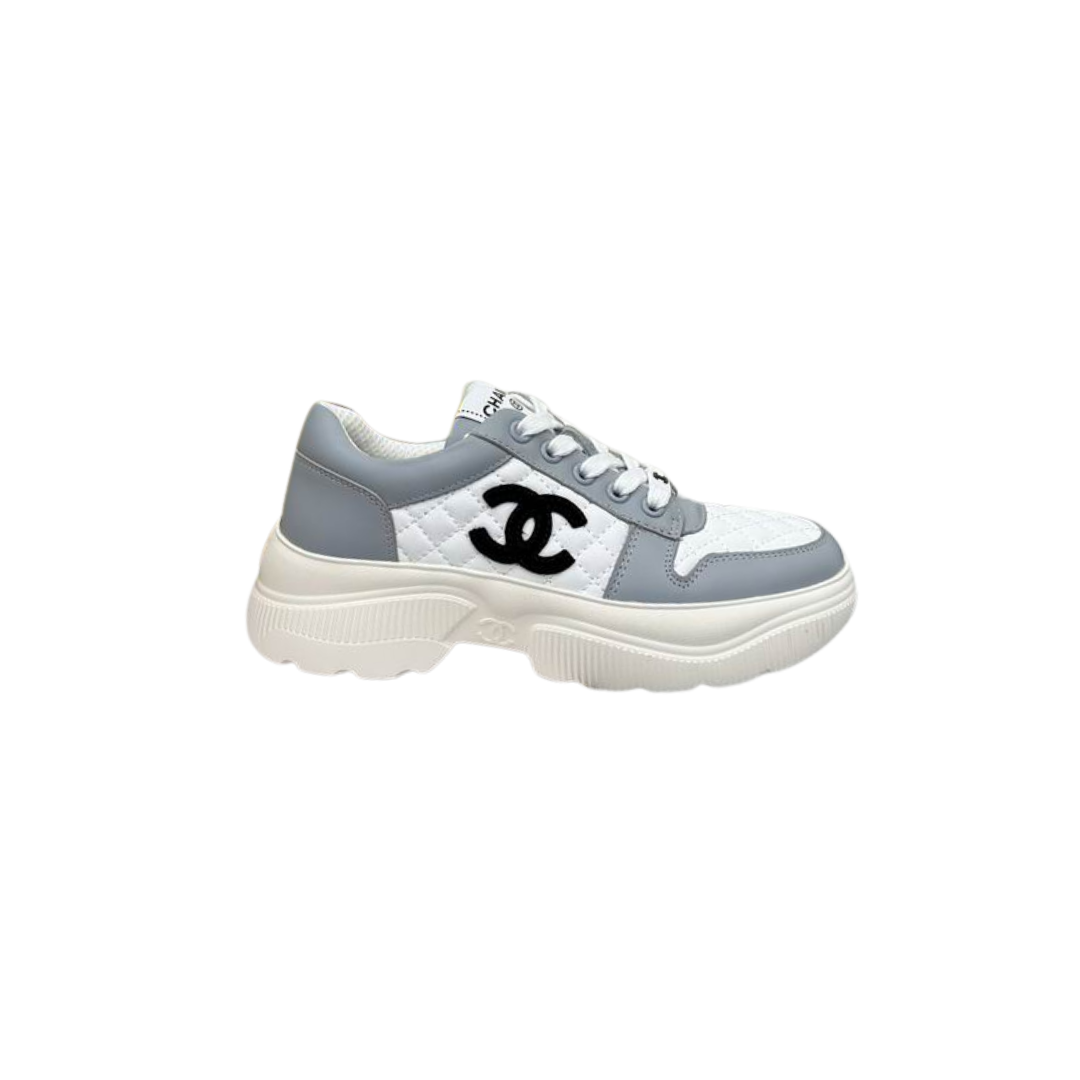 White Grey Chunky Sneaker