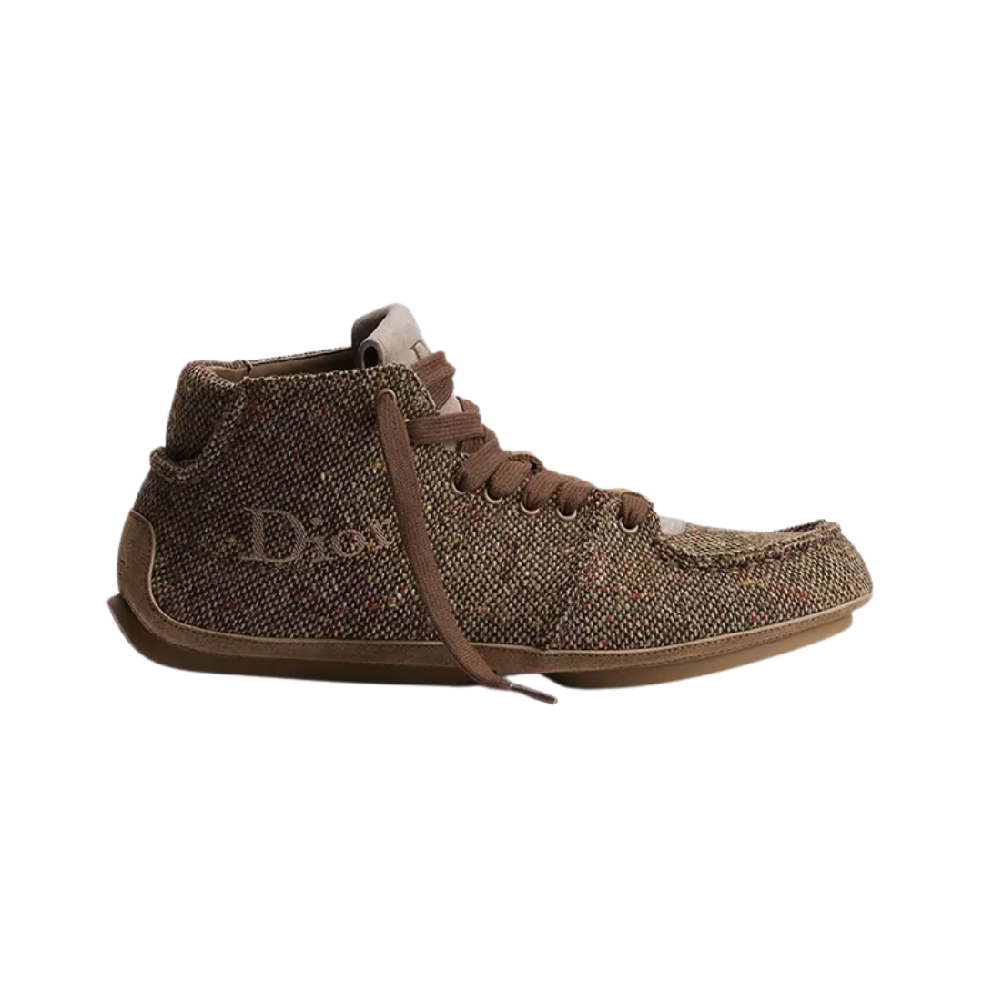 Roadie Lace Up Boot Brown Donegal Tweed
