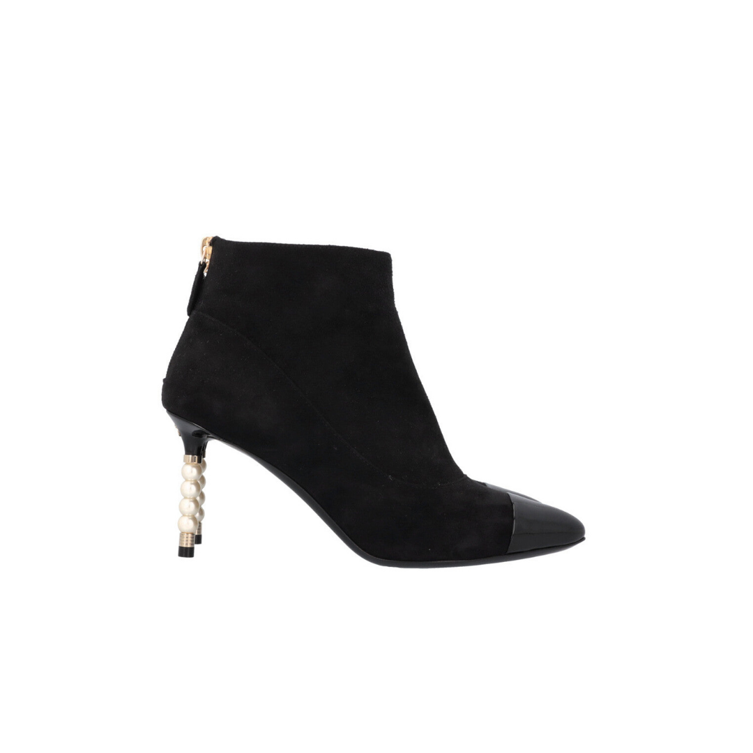 Pearl Boots Suede Black