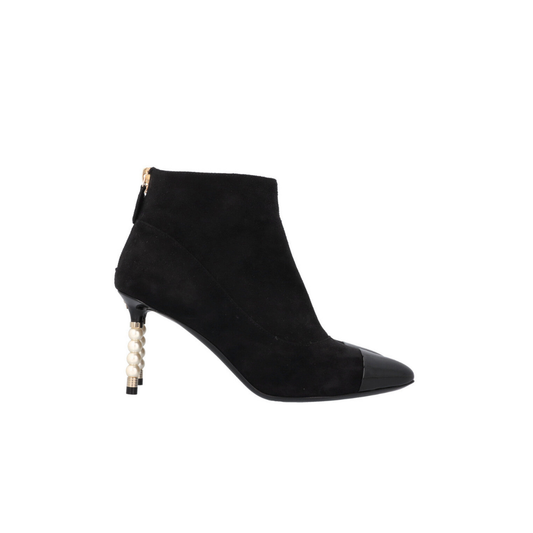 Pearl Boots Suede Black