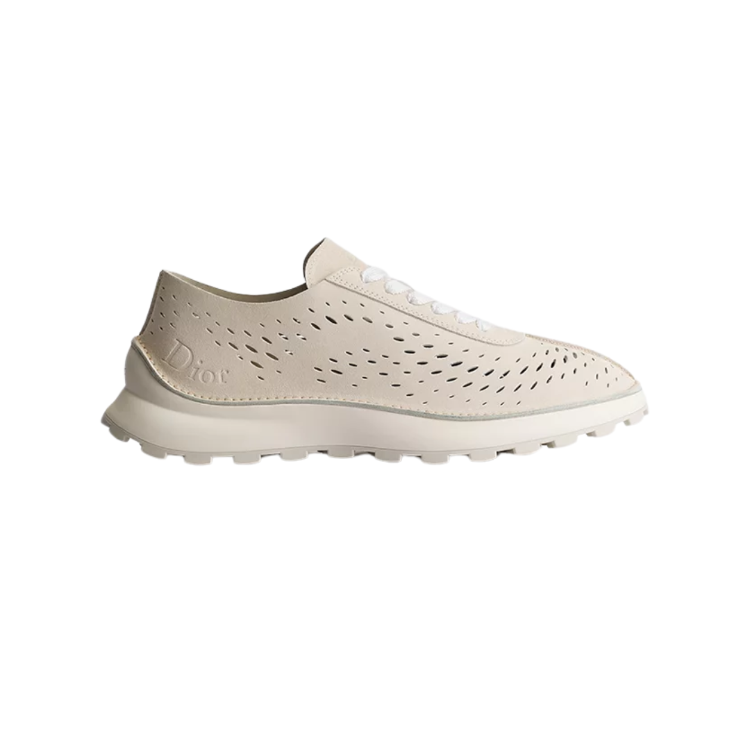 Squash Sneaker Cream Suede Calfskin