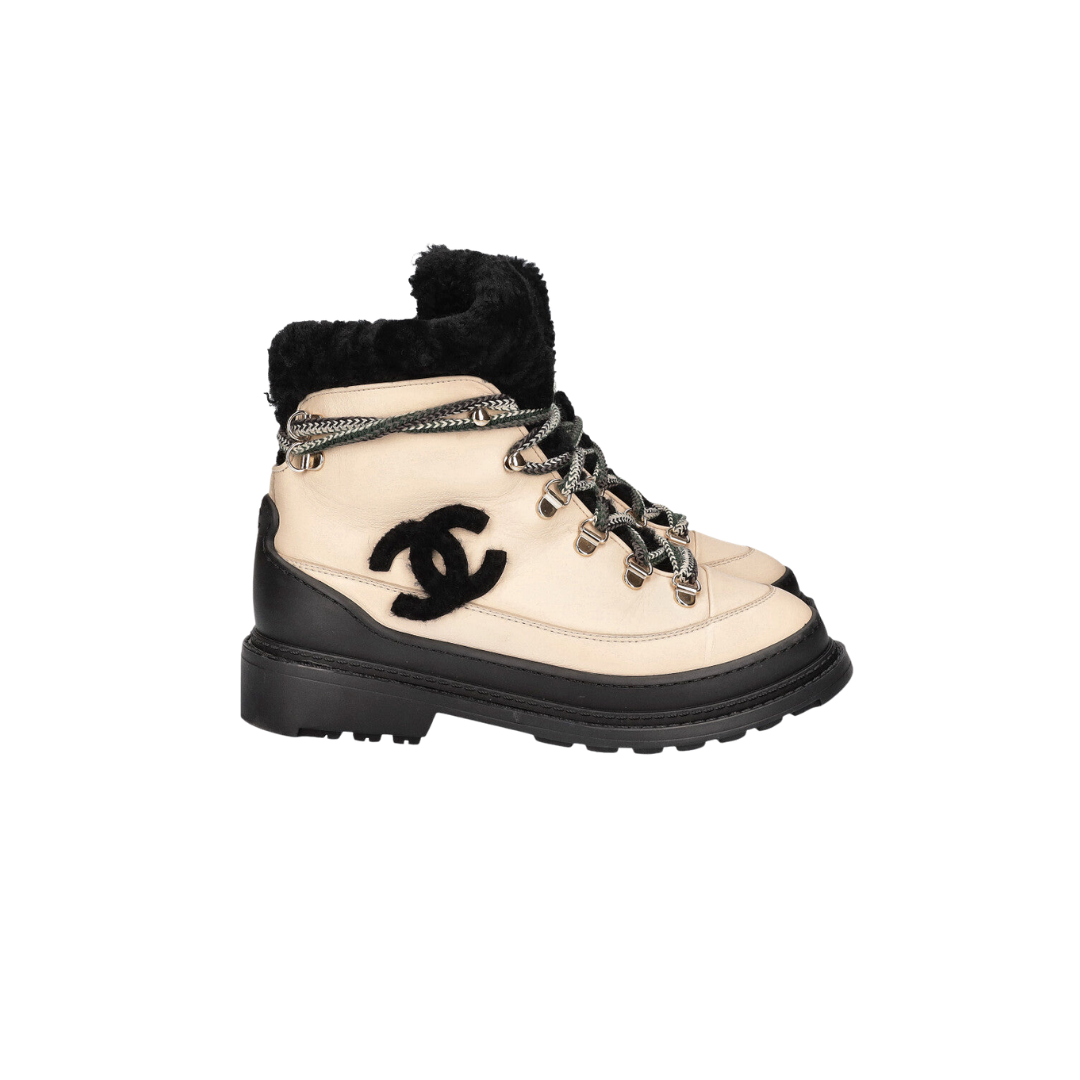 Hiking Boots Ivory