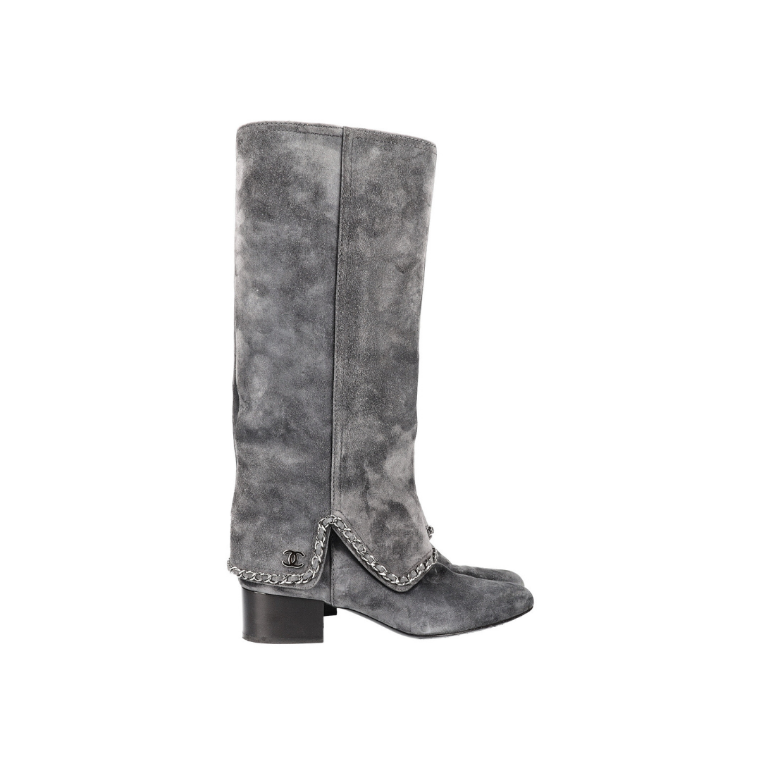 Boots Chain Suede Grey