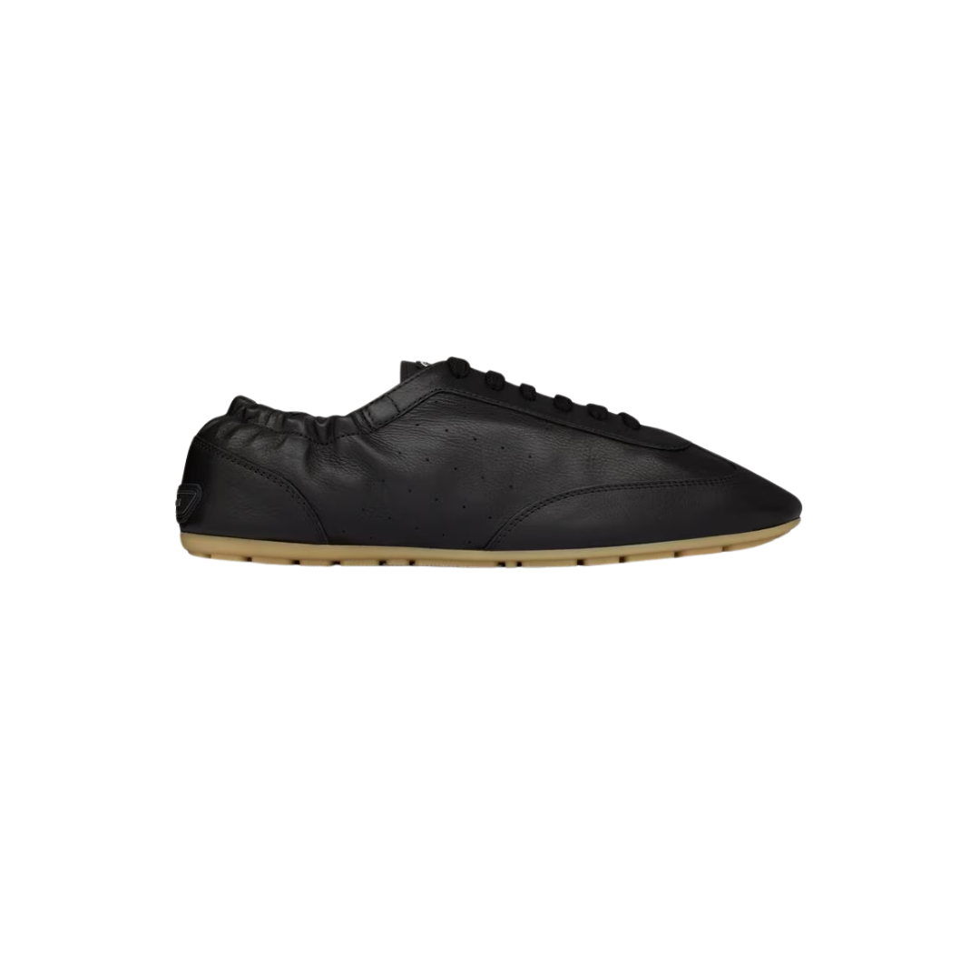 Ysl Lewis Sneakers Grained Leather Black