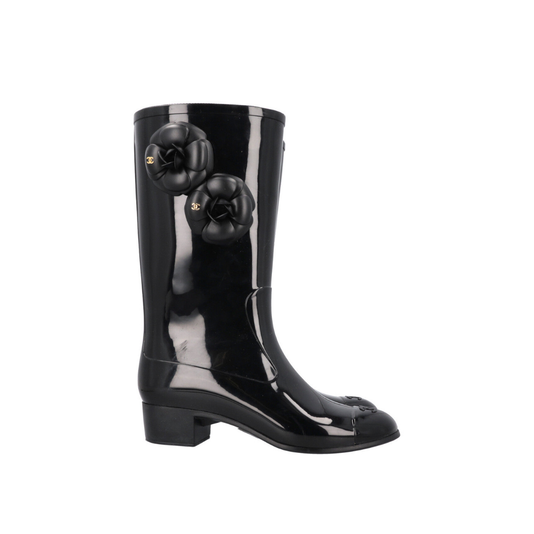 Camellia Rain Boots Black